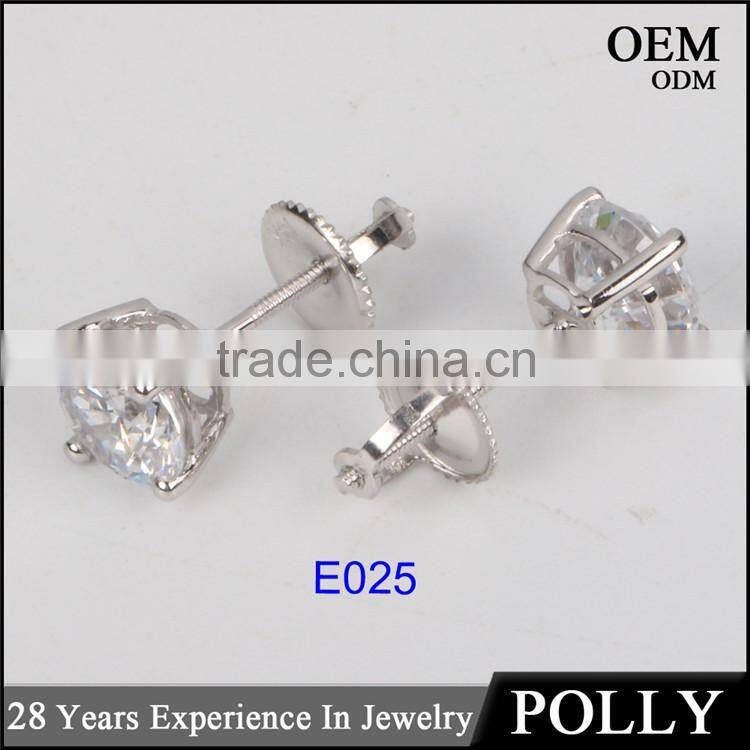 Hot sale women style 14k solid gold earring yellow gold jewelry wholesale