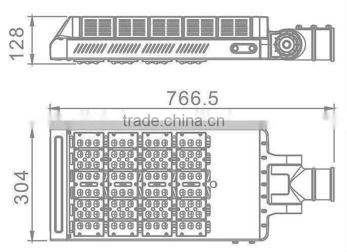 2015 updated die casting aluminum led street light housing 120w 150w