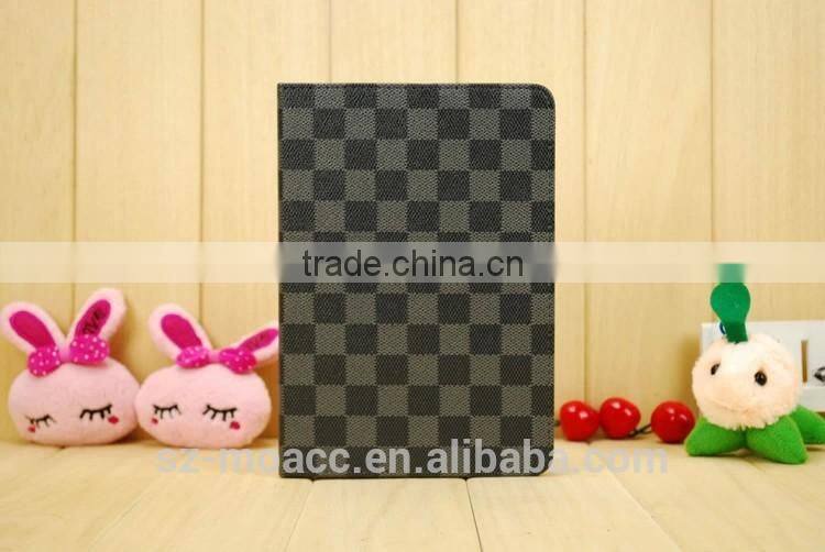 grid style pc pu case for iPad mini 3