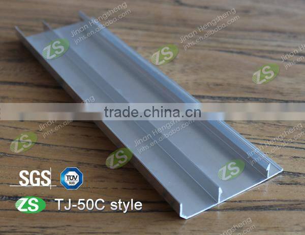 50mm decorative gola brushed aluminum skirting board cover