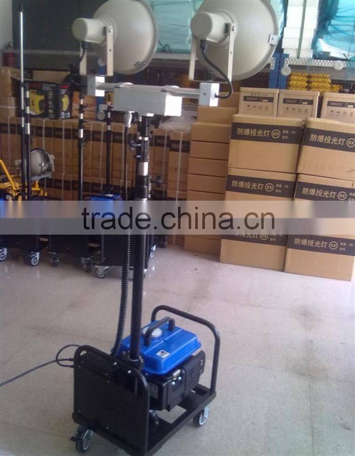 telescopic mast light/lighter tower mounted on small car skype:sunnylh3