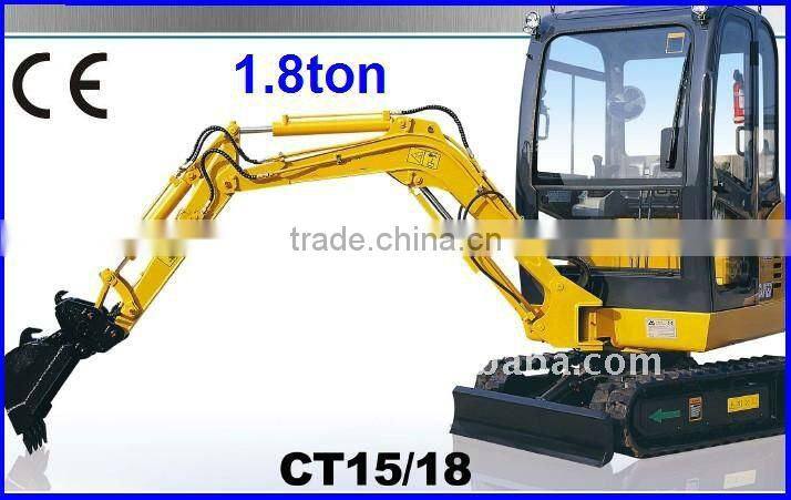 1.8ton crawler excavator with Japan Yanmar engine
