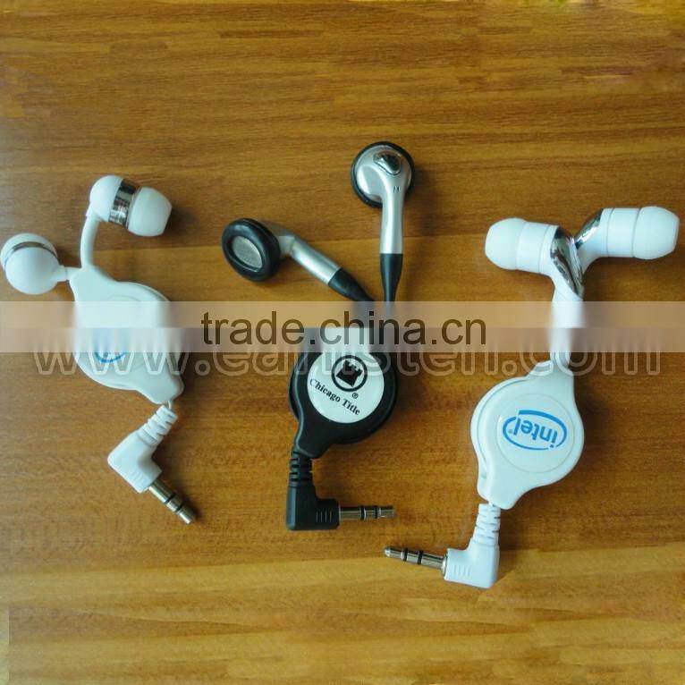 custom retractable earbuds