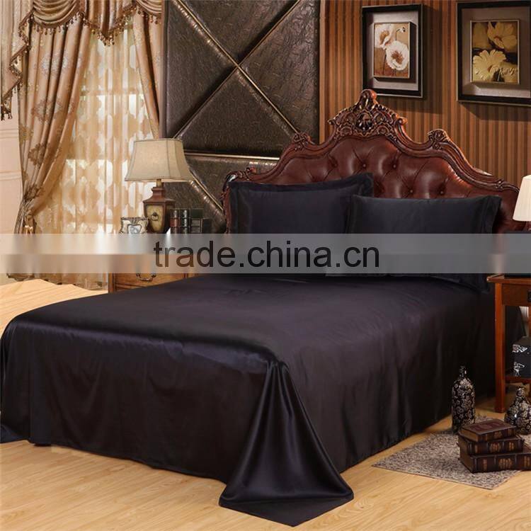 Luxury 100% Silk Flat Sheets In Solid Color With King/Queen/Cal King Size