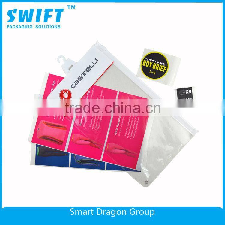 Plastic Garment Packaging Bag With Zipper