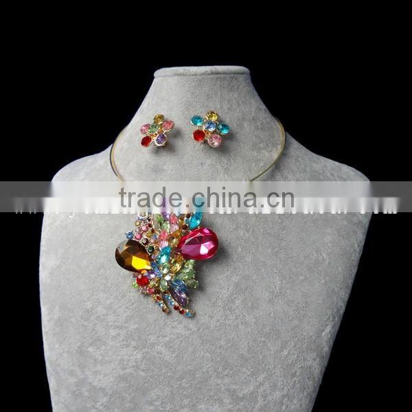 hot sale sample choker crystal chain necklace collar