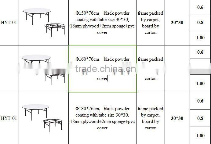 wholesale wedding chairs and tables hotel banquet table HYT-01