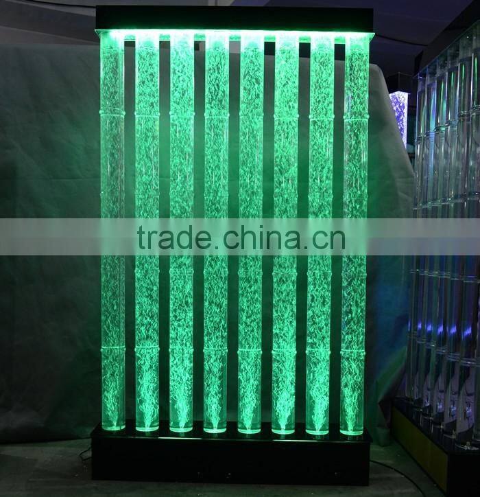 S shape led water bubble screen living room decoration