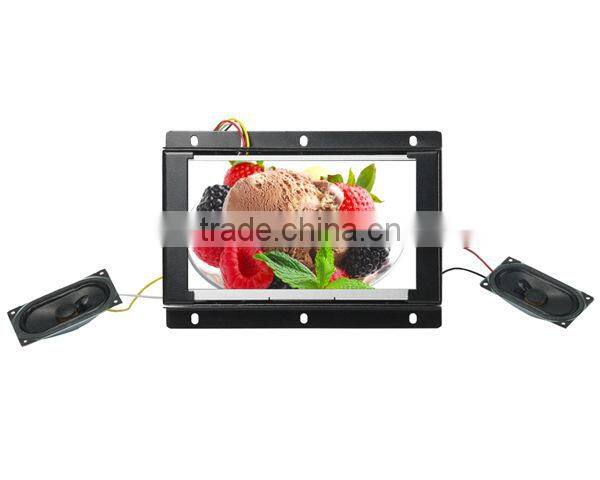 7 inch motion activated open frame video player, pos lcd advertising display