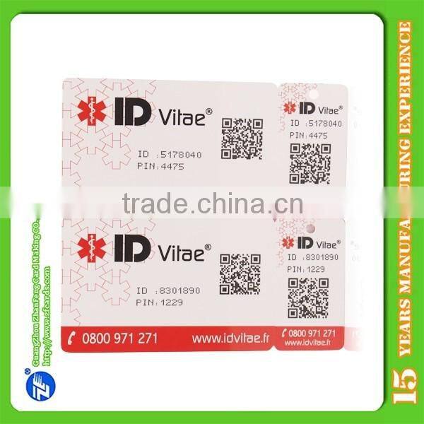 Customized offseting printing PVC card key tag