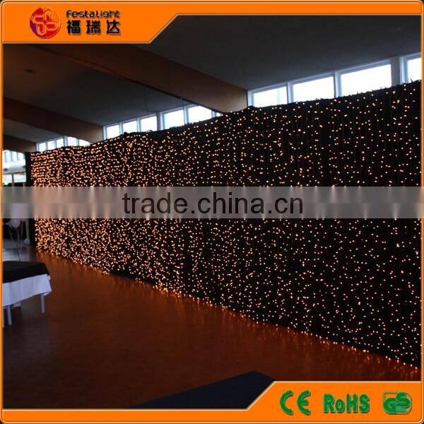 2016 China supplier Wedding lights3Mx3M 400 Led curtain Light/led decorative lights