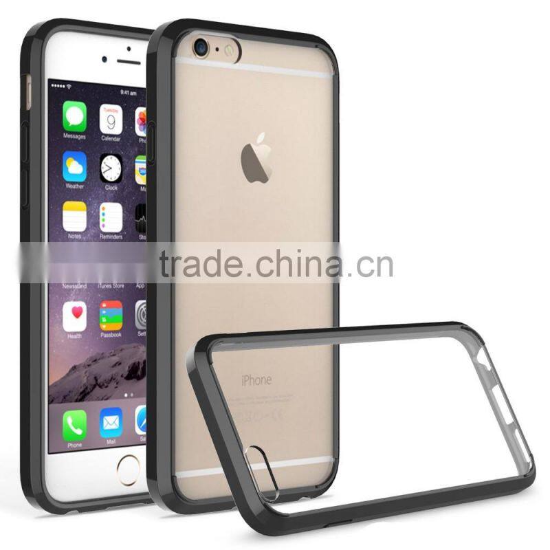 TPU BUMPER CLEAR HARD BACK MOBILE PHONE CASE FOR Iphone 6 6S Plus