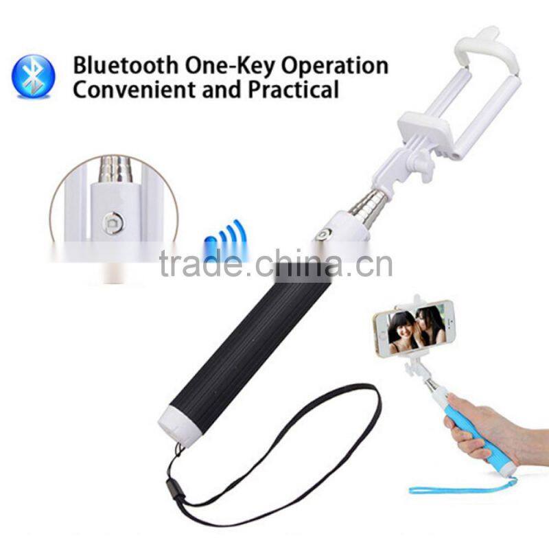 Fashionable mini monopod , wireless extendable portable mini camera tripod selfie stick