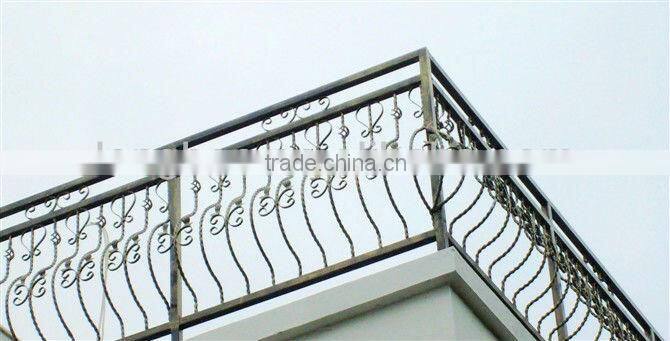 2014 Top-selling hand forged iron balcony railing designs