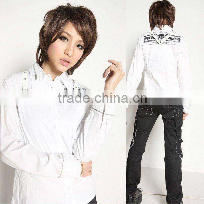 VISUAL PUNK Gothic KERA Lolita shirt Blk 71038