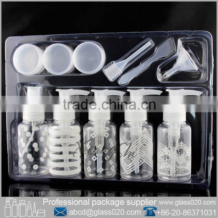 round PET Lotion Bottle one set for Cosmetic