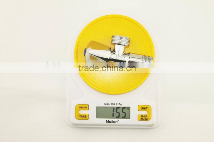 New Modern Wall Mounted Bathroom Triangle Valves Nickel Brushed 1/2" Stop Valve