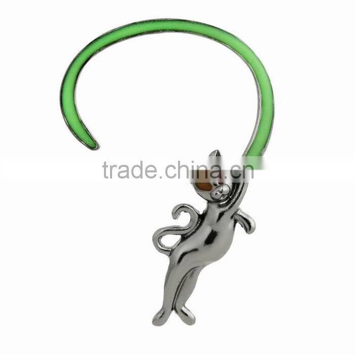 Women wear cheap ear cuff jewelry night lights cute cat earring