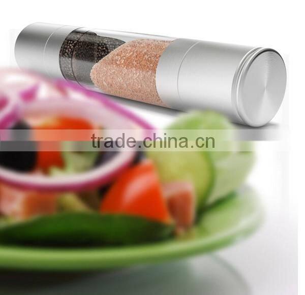 Mills FDA Metal salt and pepper grinder 2 in 1 small