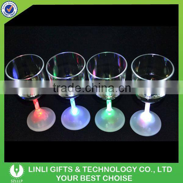 Green Plastic Wine LED Flashing Glass