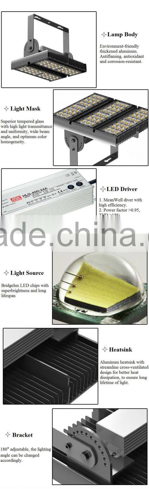 Made in China IP65 Waterproof 60W 90W 120W 180W LED Tunnel Light