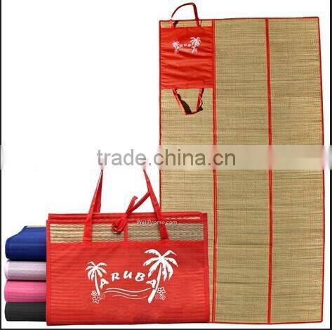 Rolling Beach Straw Mat,straw sleeping mats-TC93