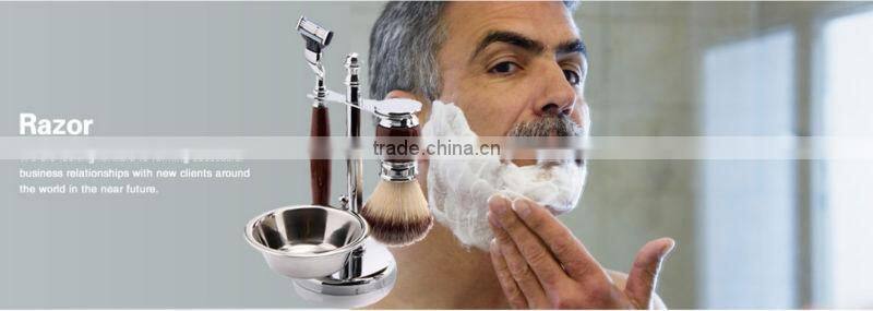Hot sale silvertip badger hair shaving brush with shaving razor