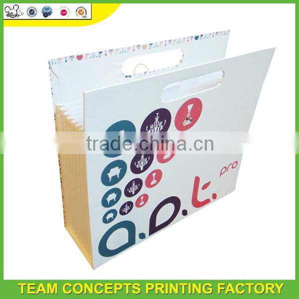 Expanding folder printing