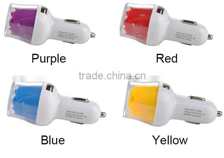 Universal Adapter 2 Double Dual USB Car Charger For iPhone 5 5C 5S For iPad 2 3 4 Samsung Galaxy S4 S5 HTC