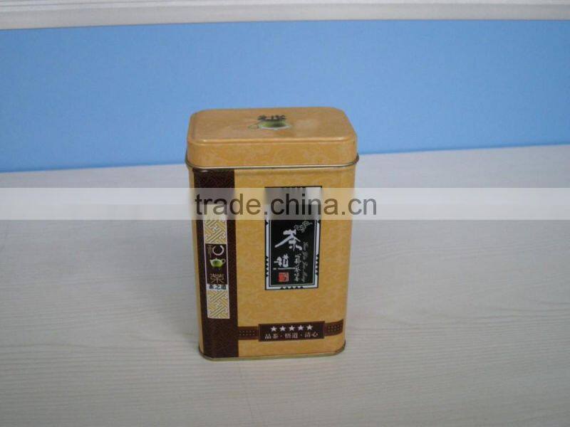 good quality metal tin can tea