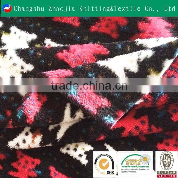 2016 hotsale custom print softextile coral fleece blanket from china factory ZJ076-3