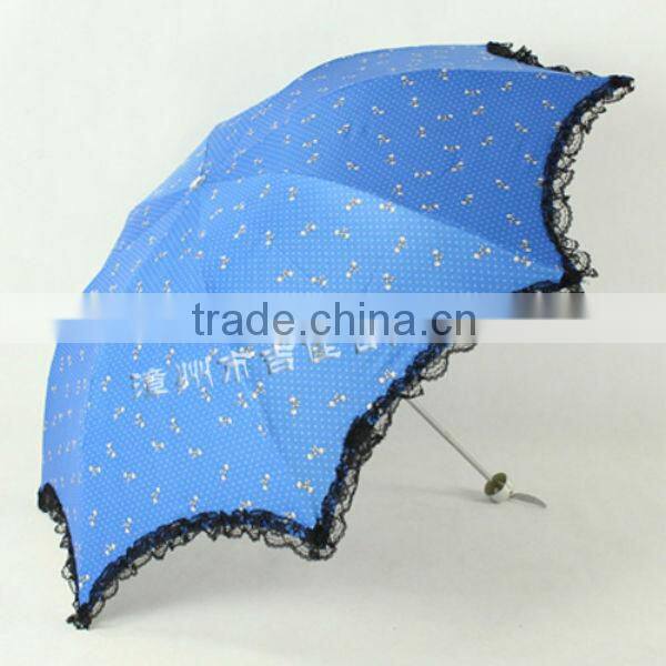 LB315 eye-catching color promotional gift pink lace umbrella