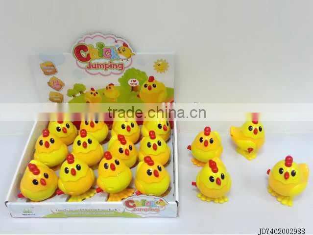 Hot sale plastic mini wind up cartoon jumping rabbit easter toy