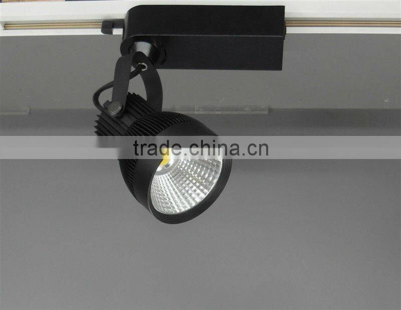 HIGH QUALITY! 30W 24w led cob track light,led track spot light,commercial led track lamp,black/white