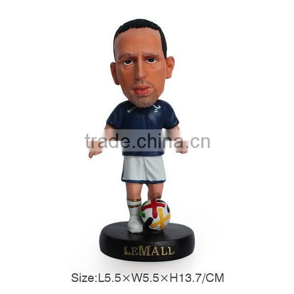 Neymar Human Bobble Head Soccer Player Statue Figurine With soccer Bobbleheads