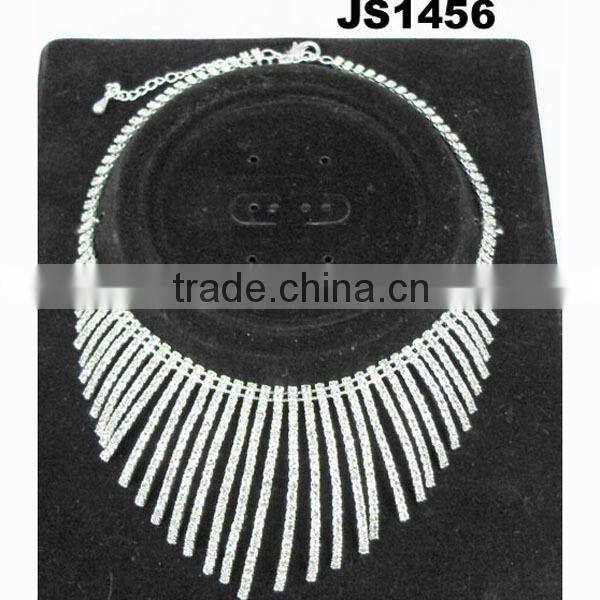 elegant rhinestone vogue jewelry wedding necklace