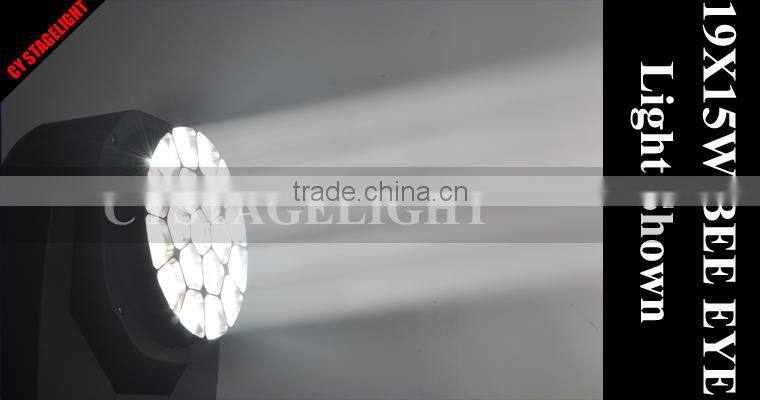 19*15W Bee Eye LED Moving Head Light with Zoom, B-eye moving head,19X15W B - EYE
