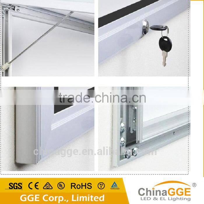 Unique design aluminum profiles outdoor light box waterproof led picture frames light box