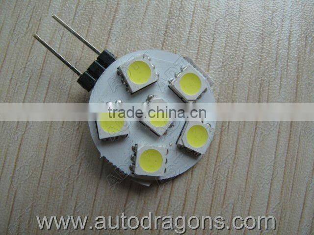 G4 with 6 pcs SMD 5050 white led blub