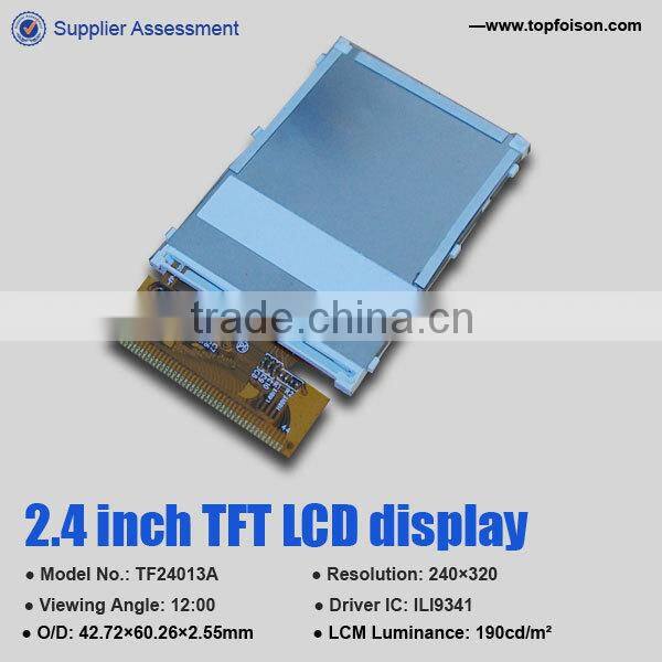 low power consumption 2.4 inch TFT LCD Display 240*320 for consumer electronics-TF24013A