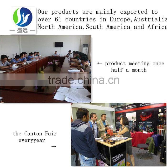 100pc/box instant light 33mm Al Fakher quality briquette shisha charcoal with A shape