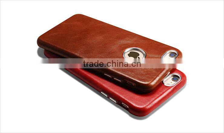 ICARER Luxury Genuine Leather Case For Apple iPhone 6 6S Plus Ultra Thin Mobile Phone Back Cover For iPhone6 4.7 5.5 Inch