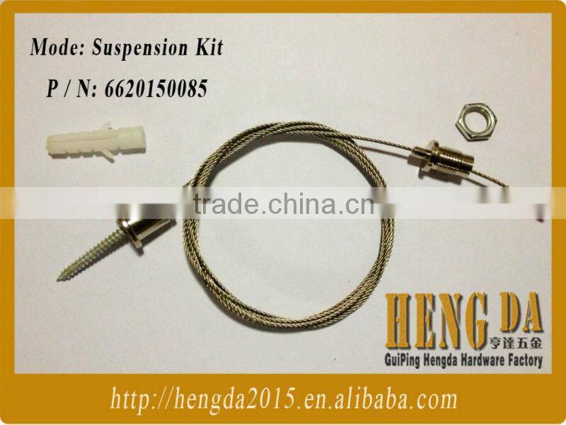 Galvanized stainless steel lighting fixture hangers sling rope