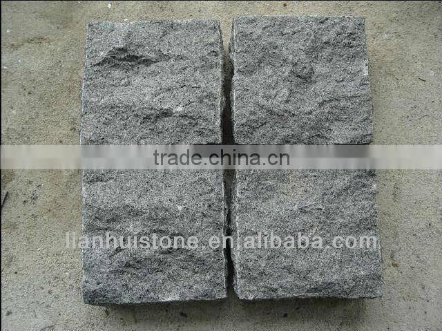 black granite cube stone paver G654