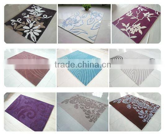 Grey and black stripes modern touch to any room hand tufted acrylic rug for living room