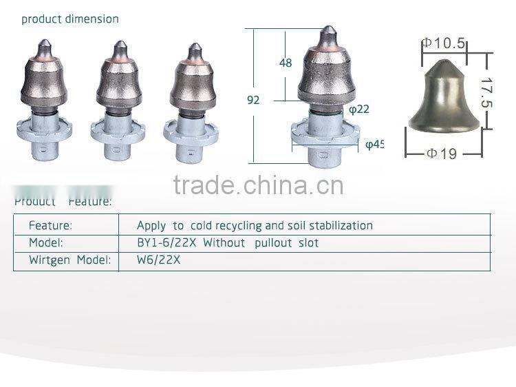 tungsten carbide cold recycling and siol stabilization milling machine cutting pick