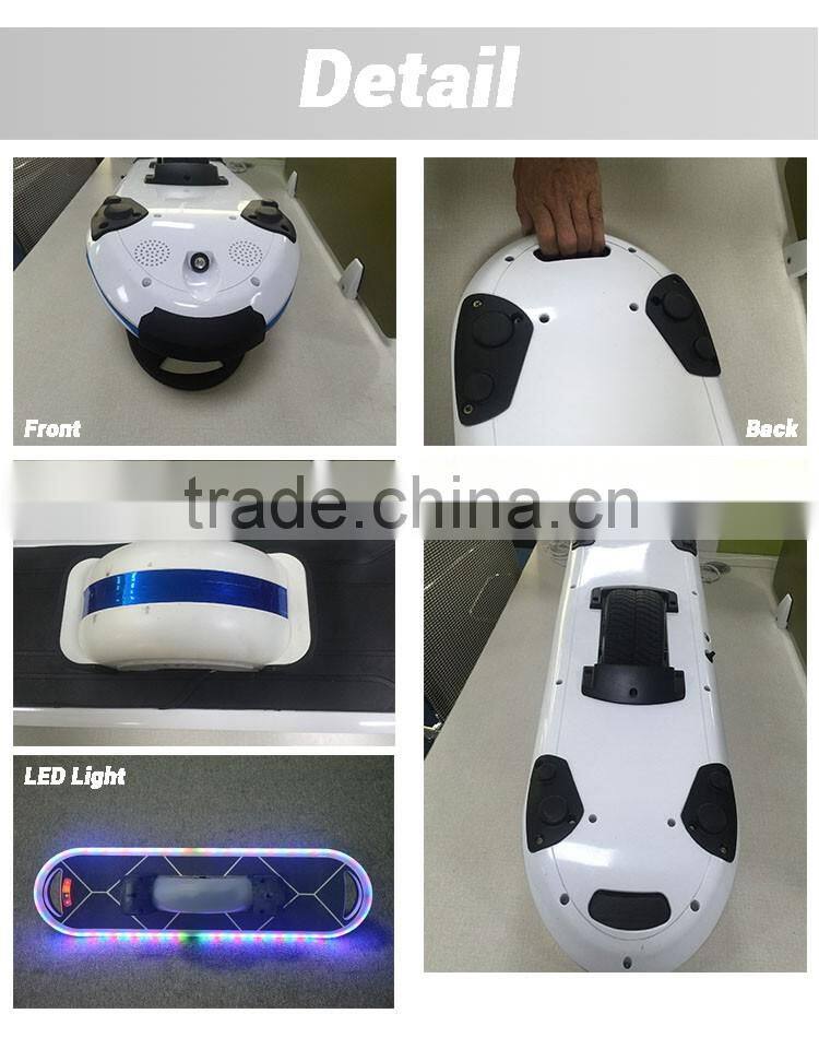 New Design Flash Led Light Electric Skateboard One Wheel Self Balancing Electric Unicycle Scooter