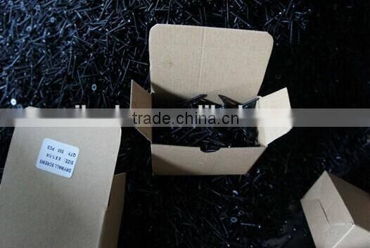 Black drywall screws fine thread