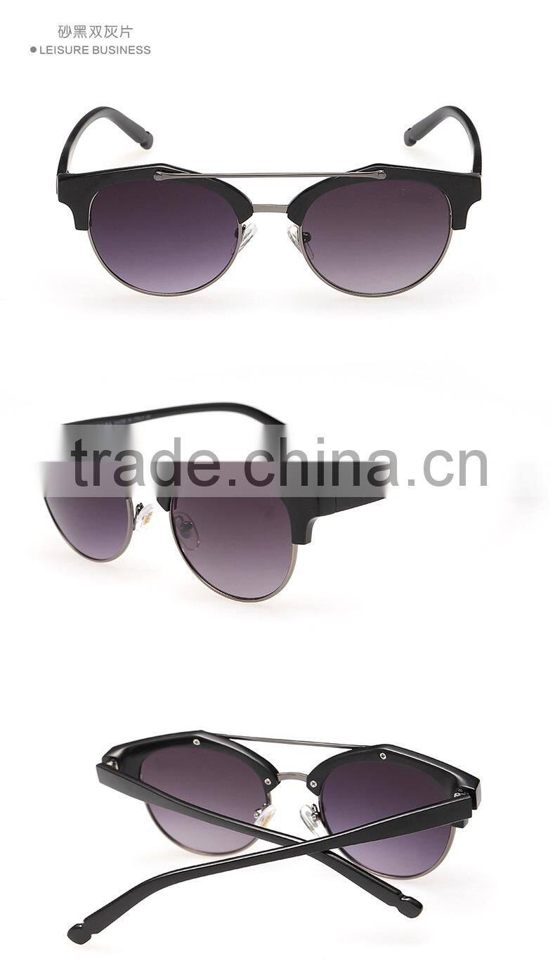 New product Half frame color film sunglasses Retro sunglasses
