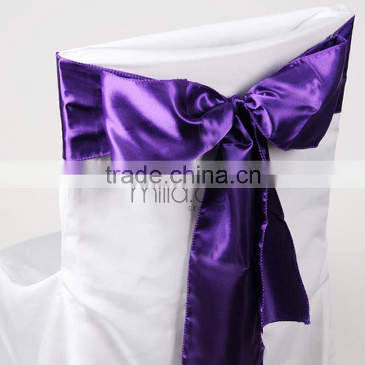 Wholesale Cheap Eggplant Purple Satin Sash